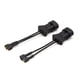 thumbnail image 1 of 2Pcs Hembra Conector de Claxon Adaptador Plástico Negro Cable de Bocina para Coche, 1 of 1
