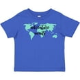 thumbnail image 3 of Inktastic Adventure Awaits Teal World Map Boys or Girls Toddler T-Shirt, 3 of 5