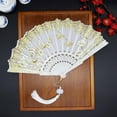 thumbnail image 7 of Chinese Luxury Gliding Folding Fan Wedding Bridal Fan Dance Performance Z2P6, 7 of 7