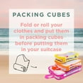 thumbnail image 2 of Miamica 3-Piece Luggage Packing Cubes, Black Mesh – Includes Small, Medium and Large Suitcase Organizers with Durable Design, 2 of 3