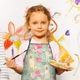 thumbnail image 3 of Labrador Dog and Flower Floral Kids Aprons for Girls and Boys,Adjustable Neck Strap Toddler Aprons for Kids Cooking Baking, 3 of 7