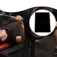 thumbnail image 1 of Quzzie Bench Press Mat Non Slip Latex Exercise Cushion with Supportive Back Pad for Enhanced Grip Suitable for Strength Training Powerlifting Gym Workouts Bo Black and Red, 1 of 8