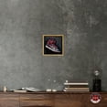 thumbnail image 3 of Black And Red Hanging Sneaker Canvas Wall Art by Notoriart, Gold Floater Frame, 13.5" x 13.5", 3 of 7