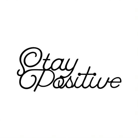 Stay Positive - Metal Wall Art
