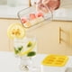 thumbnail image 4 of Mini Bandeja Para Cubitos De Hielo, Bandeja Pequeña De Silicona De Fácil Liberación Con Tapa Para Congelador, Cócteles, Bebidas De Whisky, 4 of 7