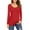 Red, variant on JYLFC Women T-Shirts Long Sleeve Tee Round Neck Tunic Casual Tops, Red 2XL