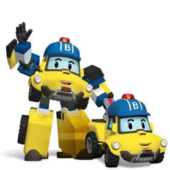 Silverlit Robot Coréen Jouets pour Enfants Voitures Transformées en Plastique Roy Haley Figurine d'Action Anime Jouet Voiture Cadeau pour Enfants