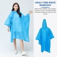 thumbnail image 3 of GOOHOCHY Rain Poncho with Hoodie, EVA Material, 42 x 68 Inches Outdoor Raincoat for Men and Women, 3 of 8