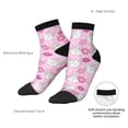 thumbnail image 6 of Fuzoiu Sunflower Rabbit Print Adult Socks, Crew Moisture-wicking Socks, Unisex Cushion Crew Socks,Casual Sports Ankle Socks, 6 of 7