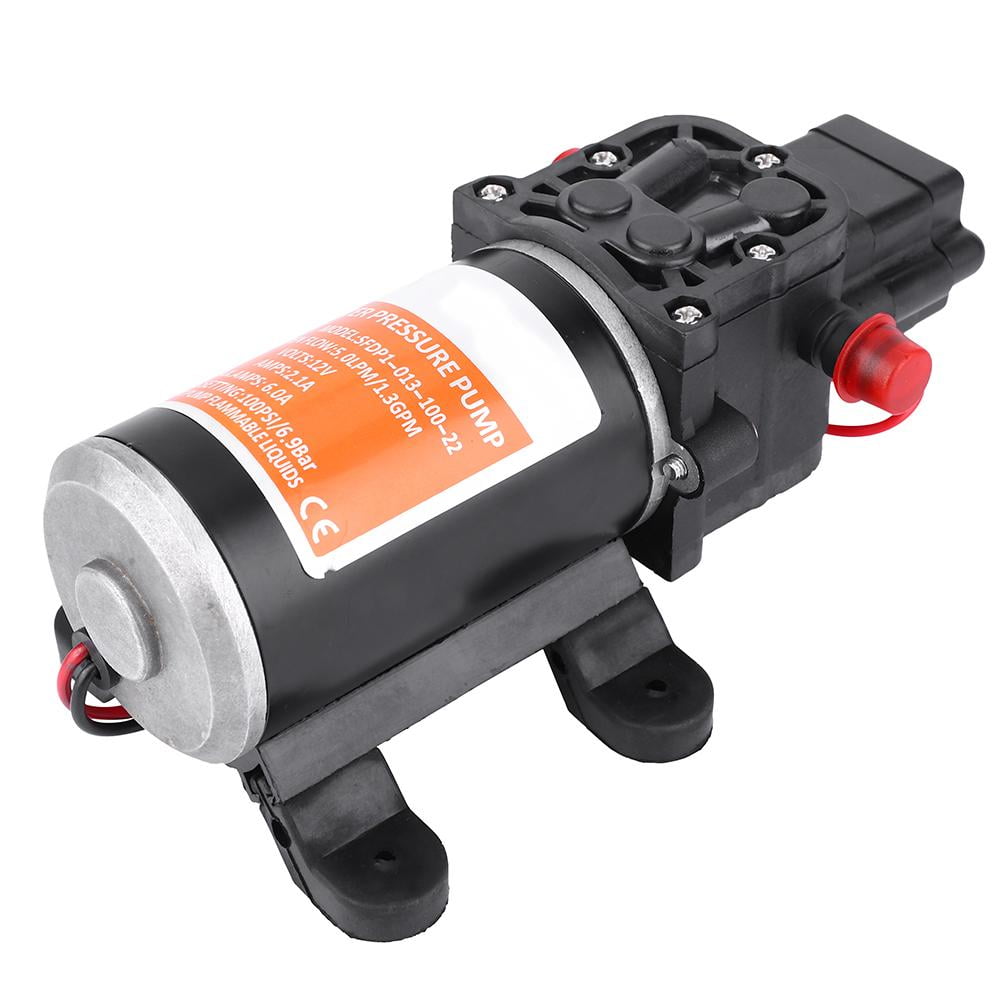 RV and Agriculture Caravan Self-Priming Water Diaphragm Pump with DC 12V 100PSI for Marine High Pressure Water Pump