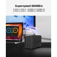 thumbnail image 4 of Almacenamiento RAID TERRAMASTER D2-320, 2 bahías, USB 3.2 Gen 2, 10 Gbps, 4 of 9
