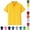 Yellow, variant on Boys' School Uniform Short Sleeve Polo Shirt, Button Closure, Comfortable & Soft Pique Fabric,Army Green,10-12