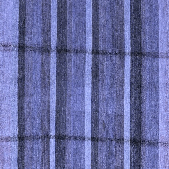 Ahgly Company Indoor Square Abstract Blue Modern Area Rugs, 3' Square