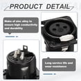 thumbnail image 3 of Uxcell 2pack 3 Pin XLR Jack hembra, adaptador de conector de panel de audio para micrófono, accesorios para mezclador, amplificador de potencia, negro, 3 of 6