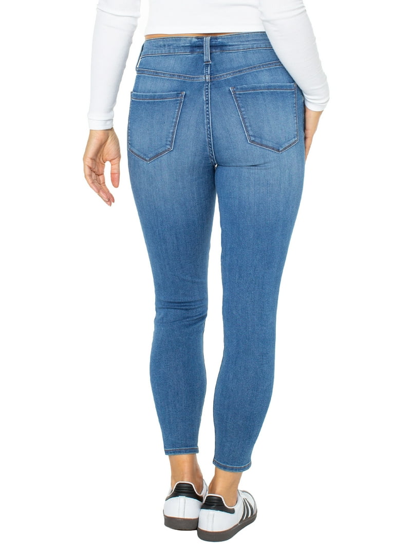 Celebrity Pink Juniors Mid-Rise Ankle Skinny Jeans with Stretch