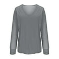 thumbnail image 6 of Women's Sparkly Dressy T-Shirts, Long Sleeve V-Neck Elegant Tunic Tops Prom Party Fashion Glitter Outfits, 6 of 6