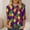 C-Purple, variant on Kctiaxy Mardi Gras 3/4 Length Sleeve Womens tops Carnival Graphic Crew Neck T-Shirts Casual Loose Fits Party Pullover Tops Blouse