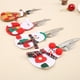 thumbnail image 3 of Soporte para cubiertos de 4 piezas, cuchillos, tenedores, cuchara, bolsa de vajilla, decoración de mesa de disfraces de Navidad, muñeco de nieve de Santa Elk, 3 of 5