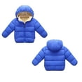 thumbnail image 5 of Esaierrr 1-5Y Toddler Kids Hoodie Winter Jacket Padded Zipper Down Coats Tops Thickened Winter Cotton Coats, 5 of 7