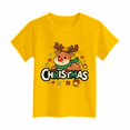 thumbnail image 5 of Povozer Kids Christmas Shirt Boys Girls Boys Girls Christmas Shirts Toddler Kids Merry and Bright Shirt,Size 13-14 Years,Yellow, 5 of 6