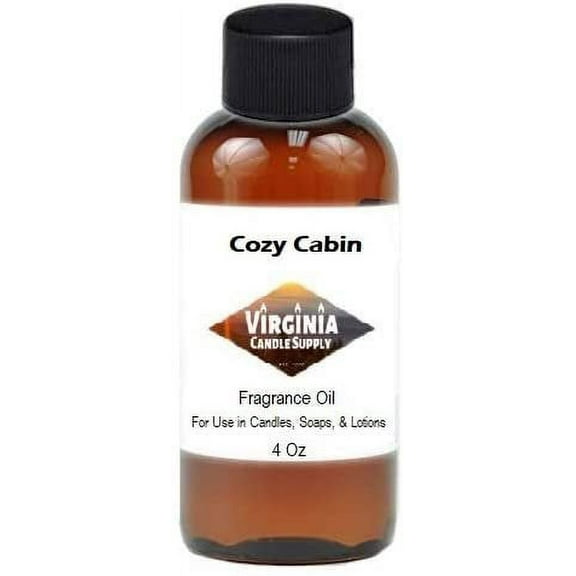 Cozy Cabin 4 oz Bottle for Candle Making, Soap Making, Tart Making, Room Sprays, Lotions, Car Fresheners, Slime, Bath Bombs, Warmers