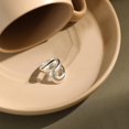 thumbnail image 3 of Handmade Rings 925 Sterling Silver Statement Rings Adjustable Chunky Stacking Band Ring for Women Girls, 3 of 5