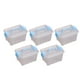 thumbnail image 1 of Organizador de caja de almacenamiento de 5 piezas, transparente, creativo, estuche de almacenamiento, accesorios Azul, 1 of 9