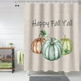 thumbnail image 2 of Fall Shower Curtain Pumpkin Harvest Vintage Shower Curtains for Bathroom Happy Fall Y''all Bath Curtains Sets for Autumn Thanksgiving Seasonal Bathroom Decor Polyester Fabric Waterproof 72 x 84 in, 2 of 6