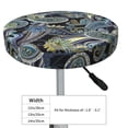 thumbnail image 2 of Paisley Pattern No.9067 Round Bar Stool Seat Covers, Elastic Round Chair Cover Stool Seat Slipcover Bar Stool Cushions Round Pad for 12-14 inch, 2 of 5