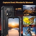 thumbnail image 3 of OUKITEL G1SE Rugged Smartphone Unlocked 12GB(6+6)+256GB Up To 1TB TF, 6.52" HD 60Hz Screen, 10600mAh 18W Fast Charge, 48MP Main+5MP Macro+5MP Front Camera, 95dB Half-box Speaker Android 14 Rugged Sma, 3 of 10