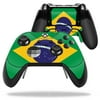 Skin Decal Wrap Compatible With Microsoft Xbox One Elite Controller Brazilian Flag