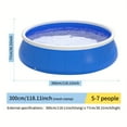 thumbnail image 1 of HLONK Large Ring Inflatable Swimming Pool Round Dish Swimming Pool  PVC Material On The Ring Inflatable  Efficient And Convenient  Suitable For Indoor And Outdoor Courtyard, 1 of 5