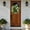 Pink, variant on 12in Artificial Daisy Flower Wreath with Eucalyptus Leave, Plastic Spring Summer Wild Flower Wreath Farmhouse Front Door Floral Wreath for Wall Home Wedding Party Decoration D
