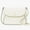 Meringue, variant on Women's Monica Small Flap Leather Crossbody Bag (Black)