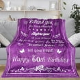 thumbnail image 2 of 60th Birthday Gift for Women Blanket 50"x60", Gift for 60-Year-Old Women, 60th Birthday Gift - Birthday Gifts for 60 Years Old Woman Mom Grandma Wife, 1962 60th Birthday Blanket, 2 of 6