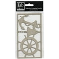 thumbnail image 1 of FabScraps Beach Bliss Die-Cut Chipboard Shape-Anchor, Bell & Ship Wheel, Pk 6, 1 of 1