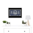 thumbnail image 2 of Queen Elizabeth II of England Scotland United Kingdom Coronation Reproduction Stamp 1953 Artwork Framed Wall Art Print A4, 2 of 4