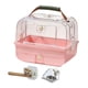 thumbnail image 4 of Transportín de viaje para pájaros, suministros para mascotas, jaula para loros, periquitos, pinzones y cacatúas. Conjunto rosa, 4 of 8