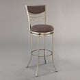 thumbnail image 1 of Hillsdale Amherst 24" Swivel Metal Counter Stool in Champagne, 1 of 5