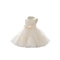 thumbnail image 2 of SAYOO Little Girls Formal Party Dress, Sleeveless Round Neck 3D Flower Princess Tulle Dress, 2 of 9