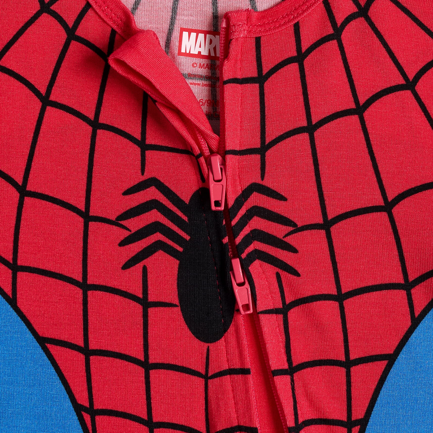 Spiderman Baby Boys Cozy and Comfortable Viscose Cosplay Coverall, Sizes 0/3M-24M