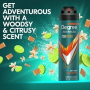 Degree Men Advanced Antiperspirant Deodorant Dry Spray for Men Adventure, 3.8 oz