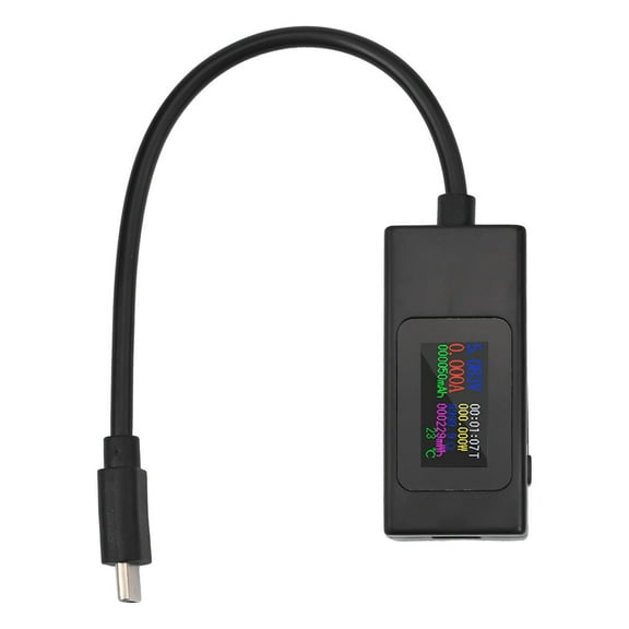 Kws-066C Usb C Tester Meter Portable Voltage Current Power Monitor With Hd Color Screen For Qc Pd Vooc Fast Charging 120W Black White Black