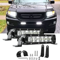 Nilight Super Slim 2Pcs 7inch 30W Spot Driving Fog Light 3600LM Off-Road Lights Pods for Trucks Pickup SUV ATV UTV Boat 4x4 Van Camper- 2 Style Mounting