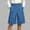 *Light Blue, variant on Women's High Waisted Wrap Front Culottes, Button Wide Leg Cropped Pants with Pockets, Summer Casual Shorts For Work Navy,Women's Plus S
