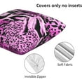 thumbnail image 5 of Pink Leopard Print Throw Pillow Covers 18x18 inch Set of 2 Outdoor and Indoor Decorative Pillow Cover for Patio Garden Living Room Bed Sofa, 5 of 6
