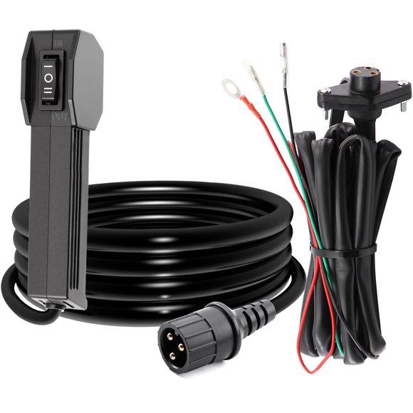 TuoLauthon Trousses de Télécommande Manuelle Filaire 12V pour Treuil de VTT UTV