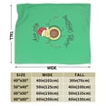 thumbnail image 3 of Kll Fleece Blanket Plush Throw Blanket Avocado Merry Christmas,Soft Fuzzy Cozy Flannel Blanket For Couch Sofa Bed.(50"X40"), 3 of 9