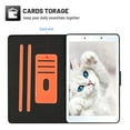 thumbnail image 3 of Dteck Folio Case for Samsung Galaxy Tab A 8.0 2019 SM-T290 T295, Slim Fit Book Cover Design Multi-Angle Stand PU Leather Case Cover, Orange, 3 of 5