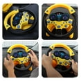 thumbnail image 3 of Volante de Juguete - Controlador de Conducción Simulado Volante de Juguete con Luces para Niños a Partir de 3 años , Amarillo 黄, 3 of 7